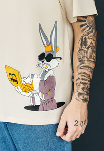 Фото - Футболка молочная оверсайз Staff bunny oversize - Men box