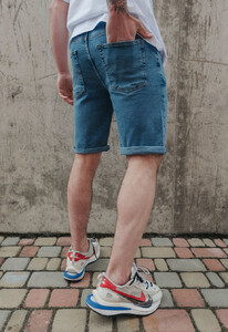 Фото - Джинсові шорти для хлопців Staff blue slim-fit - Men box