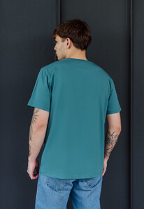 Фото - Футболка сине-зеленая Staff navy green basic - Men box