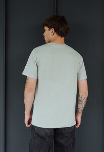 Фото - Футболка сіро-оливкова Staff light gray olive logo - Men box