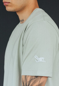 Фото - Футболка сіро-оливкова Staff light gray olive logo - Men box