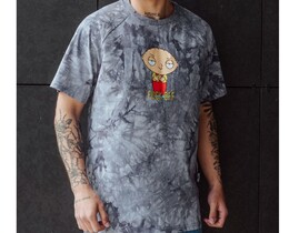 Фото - Футболка тай-дай серая Staff tay day fo oversize - Men box