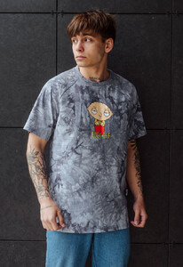 Фото - Футболка тай-дай серая Staff tay day fo oversize - Men box