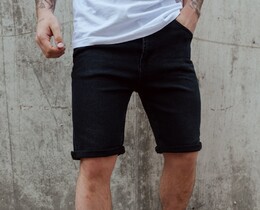 Фото - Мужские джинсовые шорты Staff black2 slim-fit - Men box