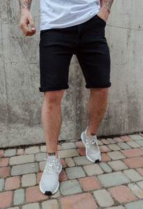 Фото - Чоловічі джинсові шорти Staff black2 slim-fit - Men box