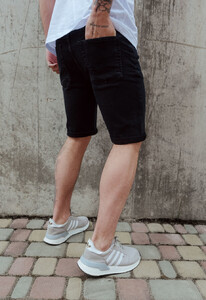 Фото - Чоловічі джинсові шорти Staff black2 slim-fit - Men box