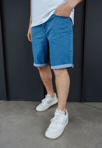 Фото - Джинсові чоловічі шорти Staff haw blue slim - Men box
