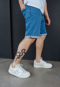 Фото - Джинсові чоловічі шорти Staff haw blue slim - Men box