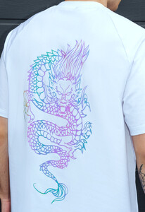 Фото - Футболка біла з драконом Staff dragon reflective - Men box