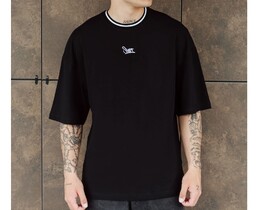 Фото - Футболка чорна оверсайз Staff black logo oversize - Men box