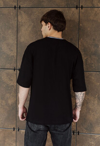 Фото - Футболка чорна оверсайз Staff black logo oversize - Men box