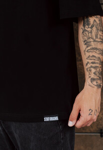 Фото - Футболка чорна оверсайз Staff black logo oversize - Men box