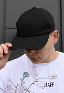 Фото - Однотонная черная бейсболка Staff black - Men box