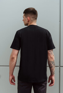 Фото - Футболка чорна зі змією Staff white snake logo - Men box
