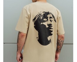 Фото - Футболка бежева оверсайз Staff pac oversize - Men box