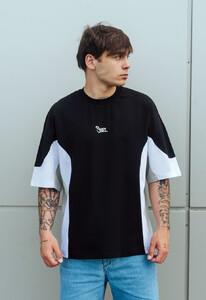 Фото - Футболка с вышитым лого Staff color block oversize - Men box