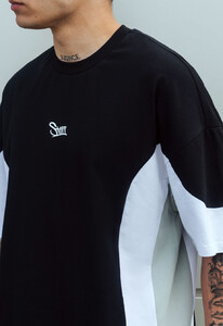 Фото - Футболка с вышитым лого Staff color block oversize - Men box