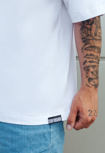 Фото - Футболка белая оверсайз Staff white logo oversize - Men box