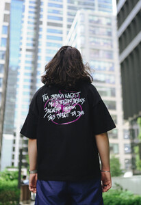 Фото - Футболка чорного кольору Staff x SadSvit black oversize - Men box