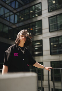 Фото - Футболка чорного кольору Staff x SadSvit black oversize - Men box