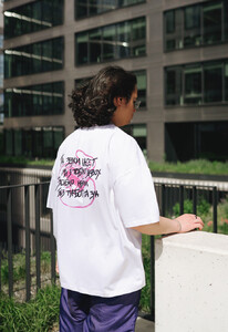Фото - Футболка біла оверсайз Staff x SadSvit white oversize - Men box