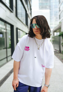 Фото - Футболка біла оверсайз Staff x SadSvit white oversize - Men box