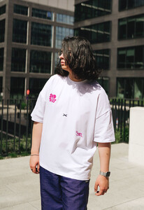 Фото - Футболка біла оверсайз Staff x SadSvit white oversize - Men box