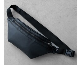 Фото - Поясная сумка из экокожи Staff black leather - Men box