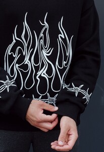 Фото - Теплый оверсайз свитшот Staff fire & wire oversize fleece - Men box