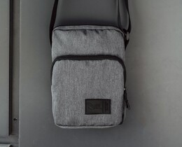 Фото - Сумка барсетка через плече сіра Staff gray - Men box