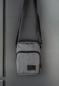 Фото - Сумка барсетка через плече сіра Staff gray - Men box