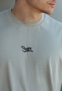 Фото - Футболка серого цвета Staff gray logo - Men box