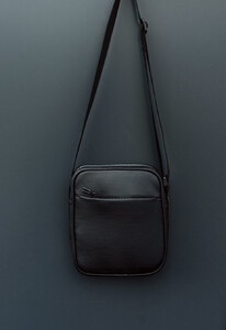 Фото - Сумка барсетка через плече Staff leather black2 - Men box