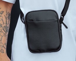 Фото - Сумка барсетка через плечо Staff leather black2 - Men box