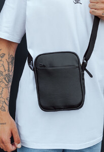 Фото - Сумка барсетка через плече Staff leather black2 - Men box
