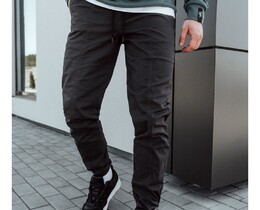 Фото - Джоггеры темно-серые Staff dark gray - Men box