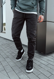 Фото - Джоггеры темно-серые Staff dark gray - Men box
