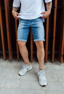 Фото - Чоловічі джинсові шорти Staff blue slim - Men box