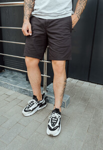 Фото - Шорты темно-серые хлопковые Staff fi dark gray - Men box