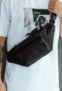 Фото - Поясная сумка унисекс черная Staff ja black - Men box