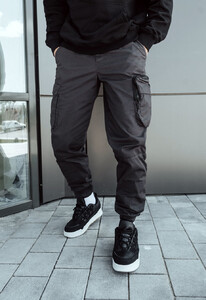 Фото - Штаны темно-серые Staff cargo SJ dark gray - Men box