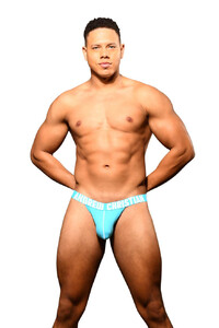 Фото - Джоки Happy Jock от Andrew Christian голубого цвета - Men box