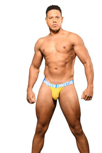 Фото - Джоки от Andrew Christian хлопковые желтого цвета - Men box