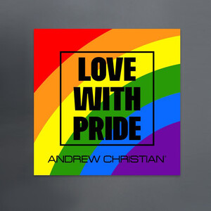 Фото - Стикер-наклейка Love With Pride от Andrew Christian - Men box