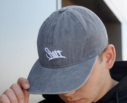 Фото - Молодежная кепка серого цвета Staff gray logo - Men box