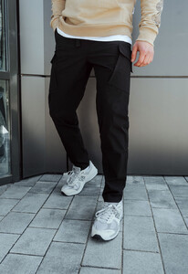 Фото - Штаны черные Staff cargo fa spandex black - Men box