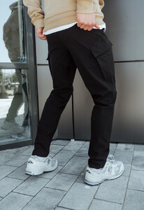 Фото - Штаны черные Staff cargo fa spandex black - Men box