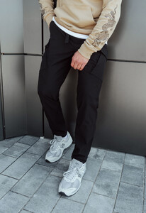 Фото - Штаны черные Staff cargo fa spandex black - Men box