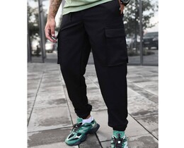 Фото - Штаны карго черные Staff cargo tao spandex black - Men box