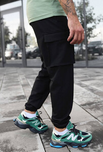 Фото - Штаны карго черные Staff cargo tao spandex black - Men box